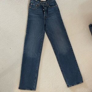 Levi's Ribcage Straight (Full Length) in size 24